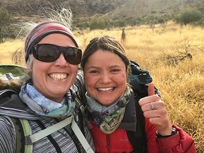 Completing-the-Larapinta-Trail-Lisa-meeting-Big-Heart-Adventures-guide