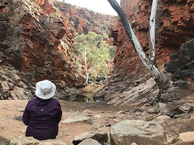 Completing-the-Larapinta-Trail-reflection-time-gorge