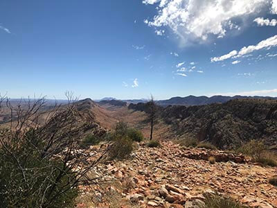 Completing-the-Larapinta-Trail-valley-blue-skies