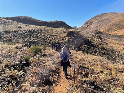 Completing-the-Larapinta-Trail-following-markers