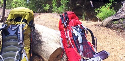 Kangaroo-Island-(KIWT)-self-guided-walk-Kangaroo-Island-Wilderness-Trail-wellness-walk-backpacks-rest-spot