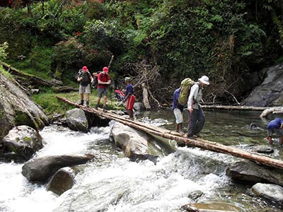 Kokoda-track-walking-tours-wellness-walks-river-bridge
