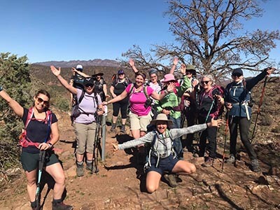 Northern-Flinders-Ranges-walking-tour-for-women-wellness-walks-group-laughing