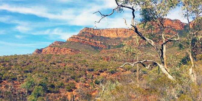 Northern-Flinders-Ranges-walking-tour-for-women-red-mountains