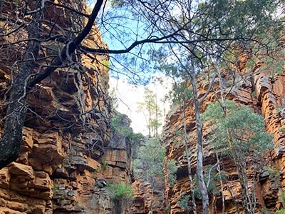Women's-Mambray-Creek-micro-adventure-cliffs