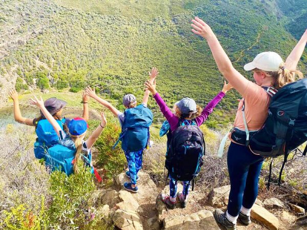 girls-hike-Deep-Creek-strong-daughters-wellness-valley-lookout